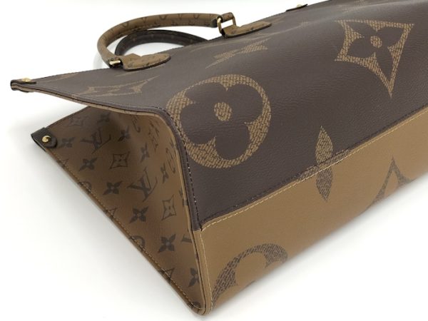 oppo 256 Louis Vuitton On the Go MM 2WAY Tote Bag Monogram Reverse Giant Brown