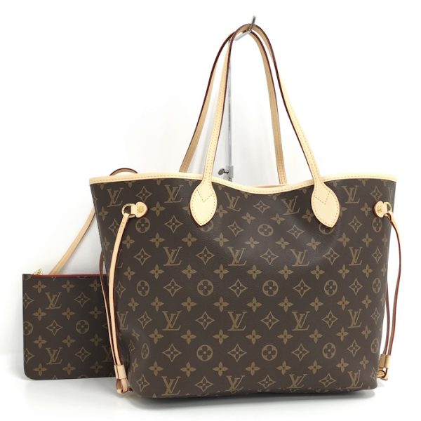 oppo 256 Louis Vuitton Neverfull MM Tote Bag Monogram Cerise Brown