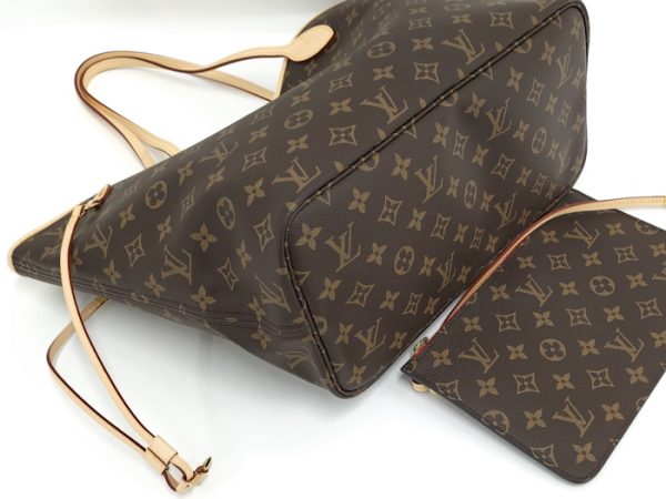 oppo 256 Louis Vuitton Neverfull MM Tote Bag Monogram Cerise Brown