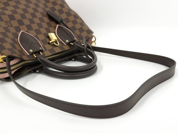 oppo 256 Louis Vuitton Normandy 2WAY Handbag Damier Ebene Brown