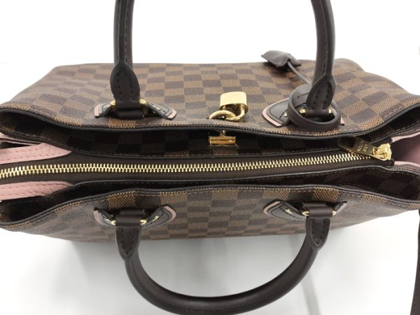 oppo 256 Louis Vuitton Normandy 2WAY Handbag Damier Ebene Brown