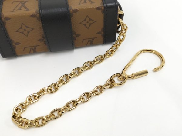 oplus 256 Louis Vuitton Essential Trunk Chain Shoulder Monogram Reverse M Brown