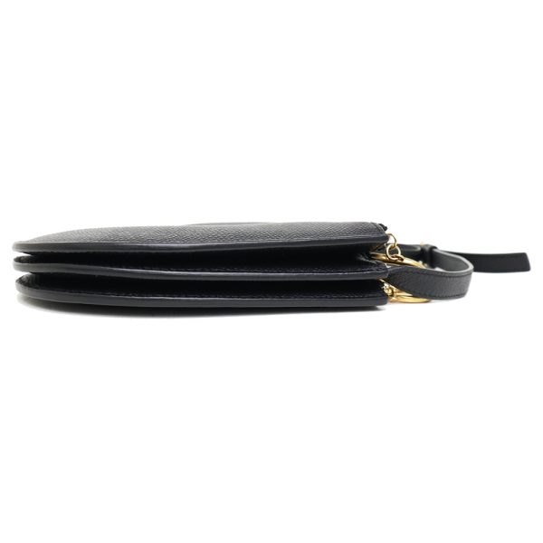 Christian Dior Calfskin Leather Crossbody Shoulder Black - Image 4