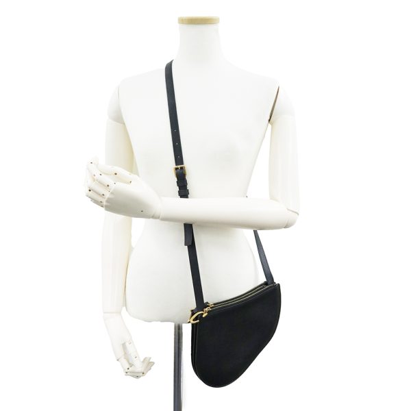 Christian Dior Calfskin Leather Crossbody Shoulder Black - Image 7