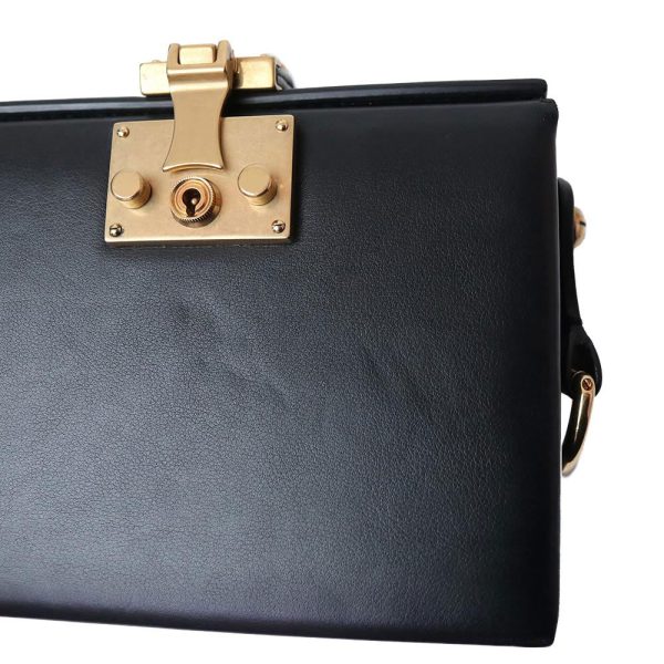 200098923018 14 Christian Dior Addict Small Box Shoulder Bag Calfskin Black