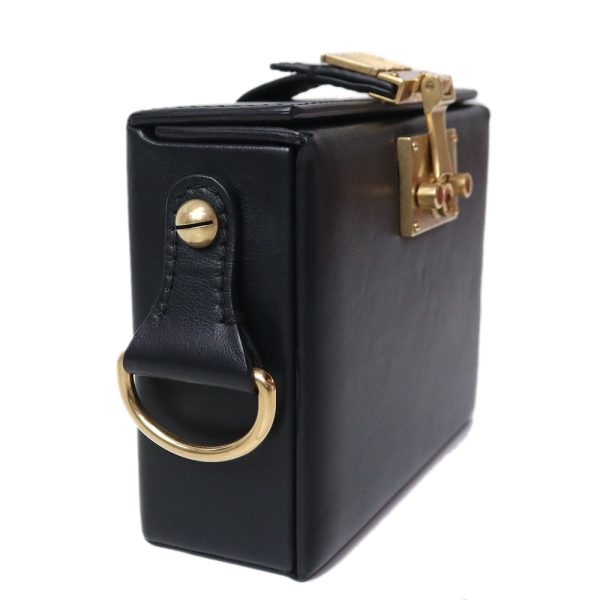 200098923018 4 Christian Dior Addict Small Box Shoulder Bag Calfskin Black