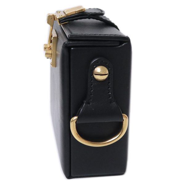 200098923018 5 Christian Dior Addict Small Box Shoulder Bag Calfskin Black