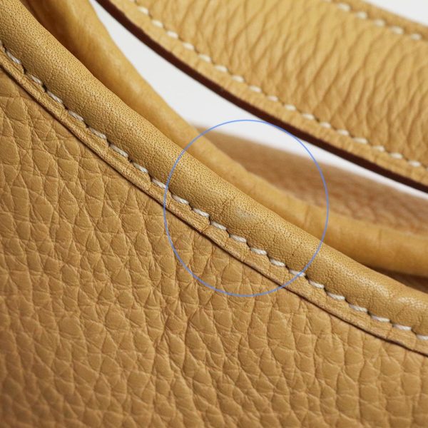 200099229018 15 HERMES Trim 35 Taurillon Clemence Leather Saffron Yellow