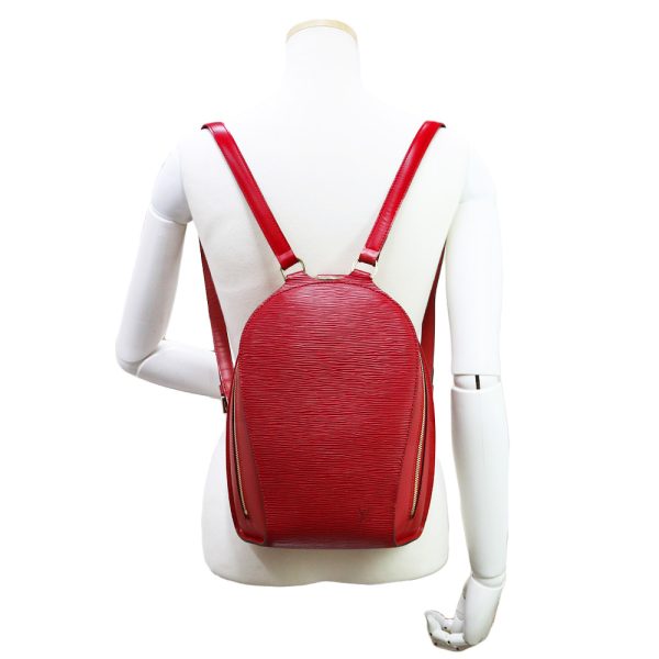 200099547018 8 Louis Vuitton Mabillon Rucksack Epi Castilian Red