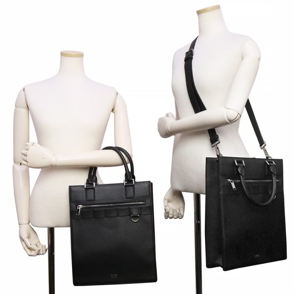 200100064018 8 Dior Safari Tote 2way Bag Calfskin Leather Black