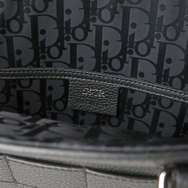 200100064018 9 Dior Safari Tote 2way Bag Calfskin Leather Black