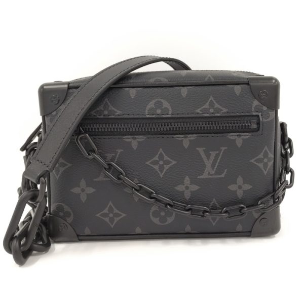 2001198251100468 1 Louis Vuitton Mini Soft Trunk Shoulder Bag Monogram Eclipse Black