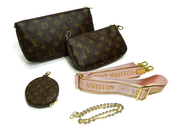 2001198252800096 3 Louis Vuitton Multi Pochette Accessoires Shoulder Bag Monogram Black