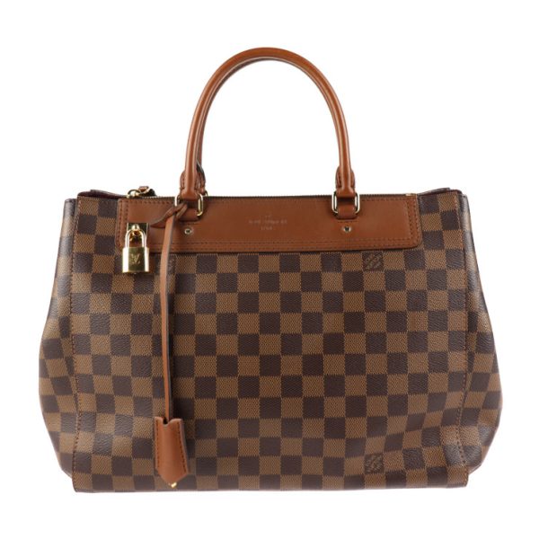 2005083007064 1 Louis Vuitton Greenwich Handbag Leather Brown