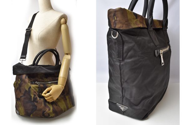 201031 18 p 4 Prada Reversible Tessuto Shoulder Bag Camouflage