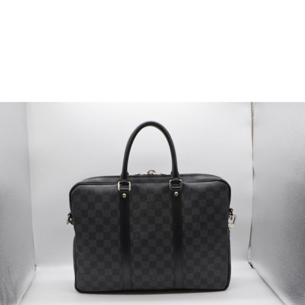 20152 2 Louis Vuitton Damier Graphite Shoulder Bag Brown