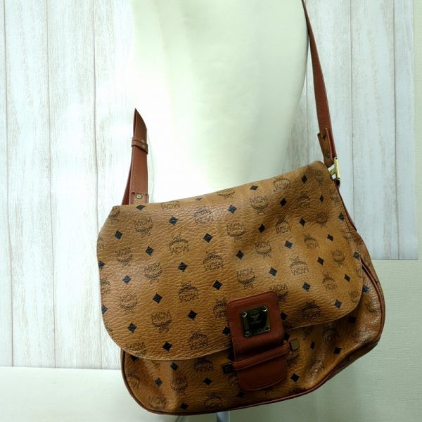 20240508 124327935 MCM Shoulder Bag Leather Brown