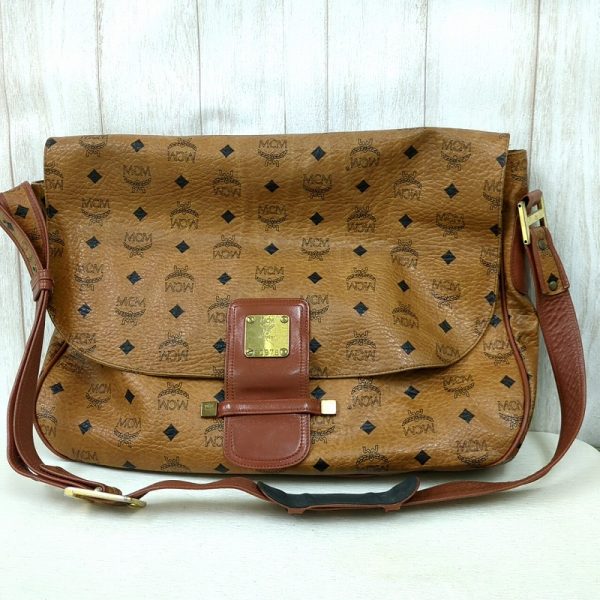 20240508 124431306 MCM Shoulder Bag Leather Brown