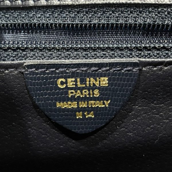 20462040 10 Celine Handbag Circle Logo Top Handle 2Way Vintage