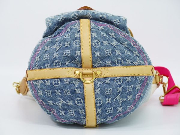 2100010000101289 3 Louis Vuitton Sunburst Pm Shoulder Bag Denim Blue