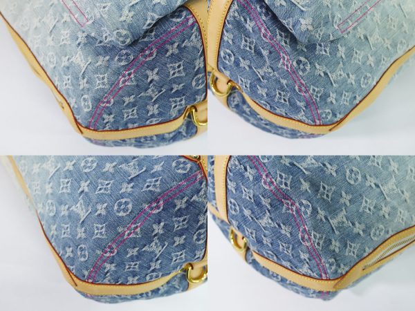 2100010000101289 7 Louis Vuitton Sunburst Pm Shoulder Bag Denim Blue