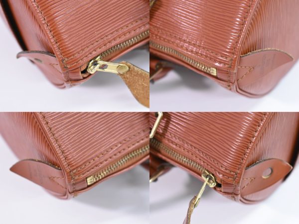 2100010000102414 6 Louis Vuitton Speedy Mini Boston Bag Leather Brown