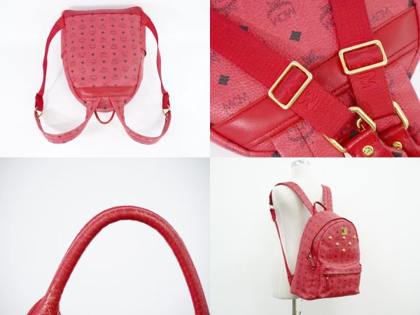 2100010000102897 5 MCM Visetos Backpack Red