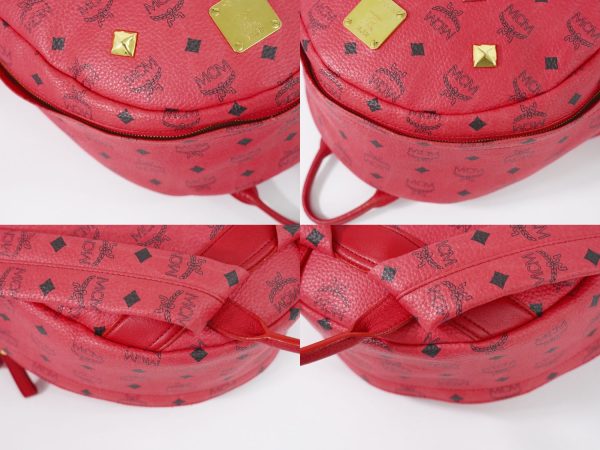 2100010000102897 6 MCM Visetos Backpack Red