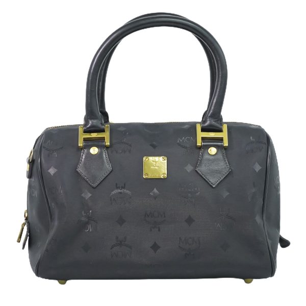 2100010000103425 1 MCM Visetos Mini Boston Bag Black