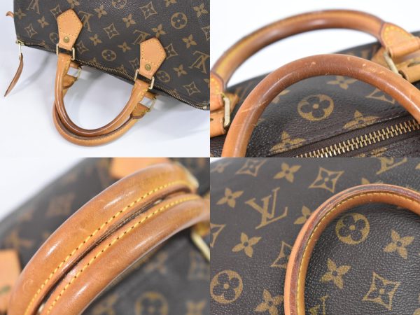 2100020000001307 5 Louis Vuitton Speedy 30 TravelBag Monogram Brown