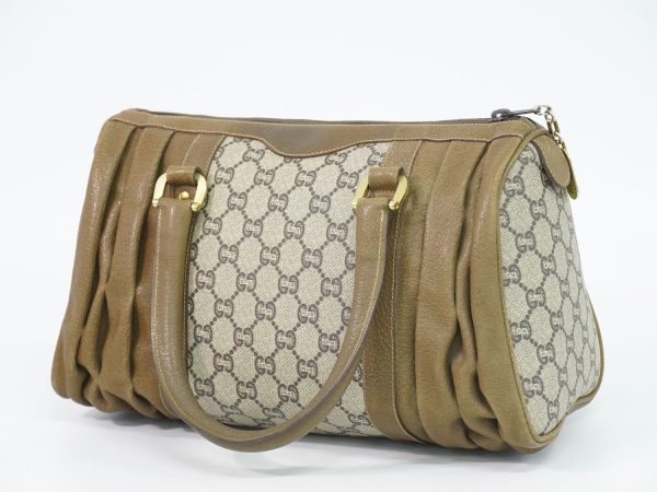 2100020000001398 2 Gucci GG Plus Mini Boston Bag Beige