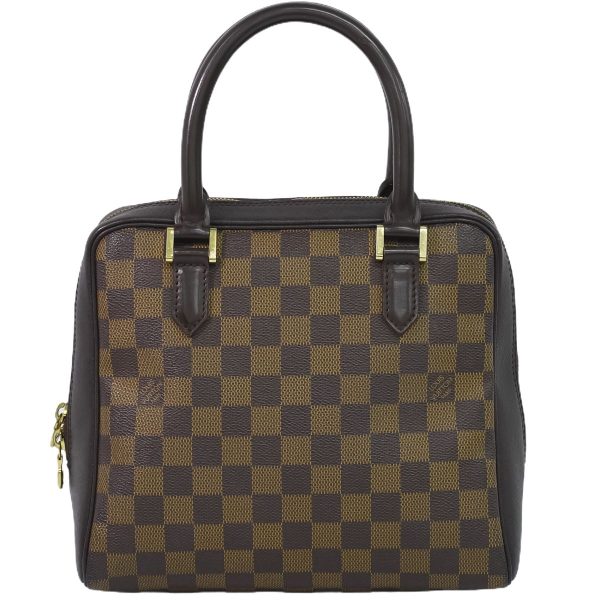 2100020000002302 1 Louis Vuitton Brera Damier Ebene Handbag Leather Brown