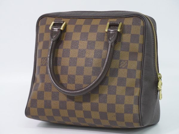 2100020000002302 2 Louis Vuitton Brera Damier Ebene Handbag Leather Brown