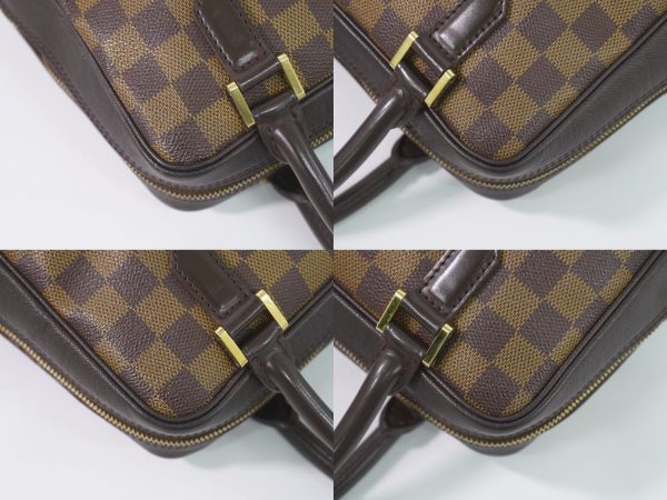 2100020000002302 6 Louis Vuitton Brera Damier Ebene Handbag Leather Brown