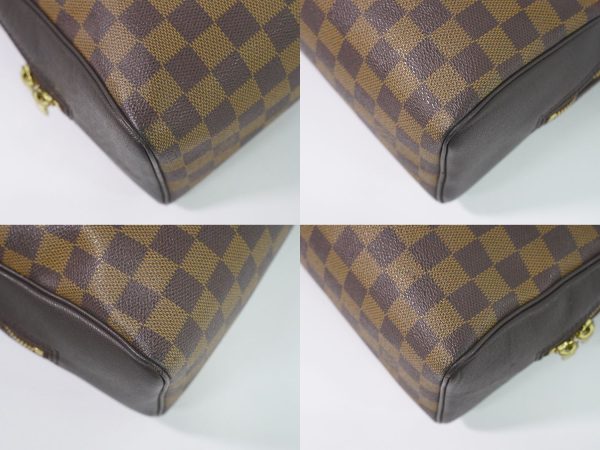 2100020000002302 7 Louis Vuitton Brera Damier Ebene Handbag Leather Brown