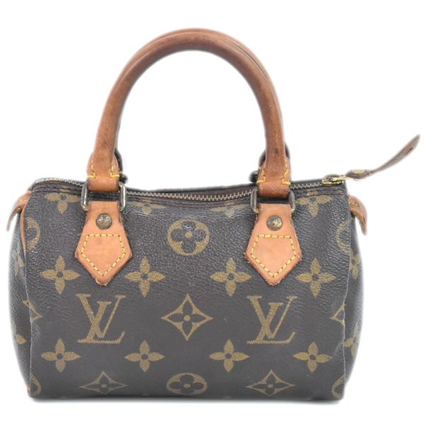 2100020000002500 1 Louis Vuitton Mini Speedy Monogram Handbag Pouch