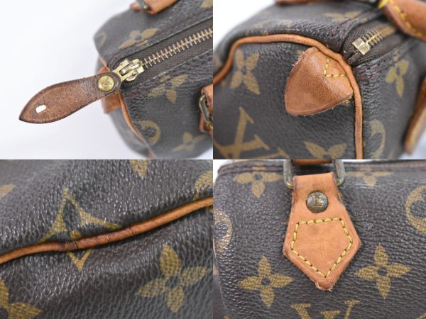 2100020000002500 4 Louis Vuitton Mini Speedy Monogram Handbag Pouch