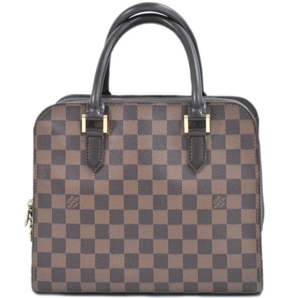 2100020000003800 1 Louis Vuitton LV Triana Damier Ebene Handbag Brown