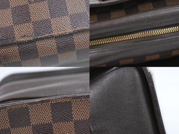 2100020000003800 4 Louis Vuitton LV Triana Damier Ebene Handbag Brown