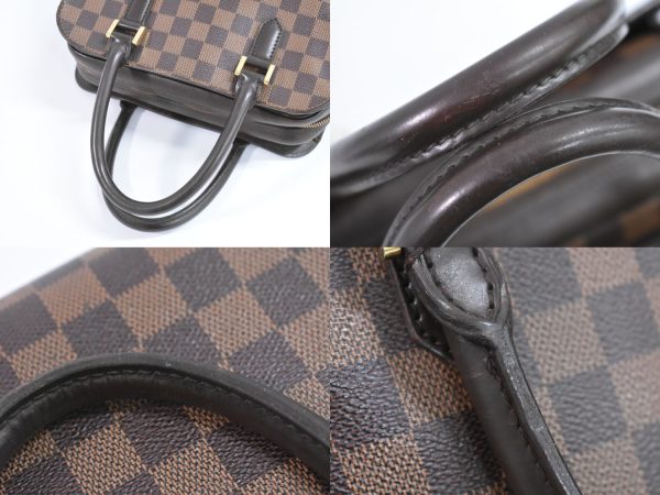 2100020000003800 5 Louis Vuitton LV Triana Damier Ebene Handbag Brown