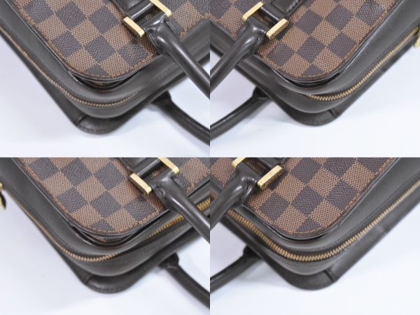 2100020000003800 6 Louis Vuitton LV Triana Damier Ebene Handbag Brown