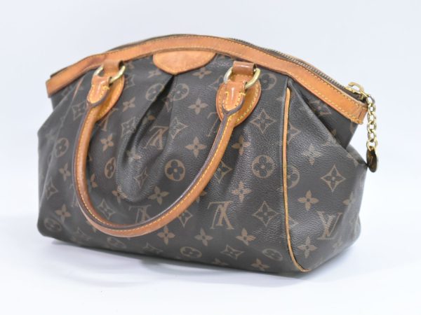 2100020000004145 2 Louis Vuitton LV Tivoli PM Monogram Handbag Brown