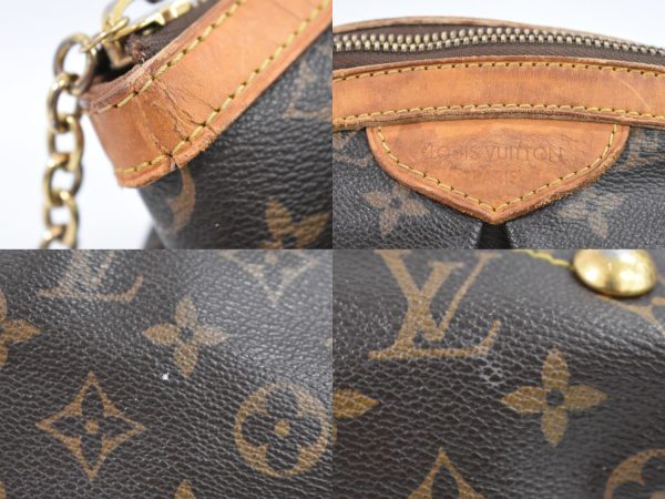 2100020000004145 4 Louis Vuitton LV Tivoli PM Monogram Handbag Brown