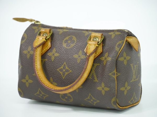 2100020000006170 2 Louis Vuitton LV Mini Speedy Handbag Pouch Brown