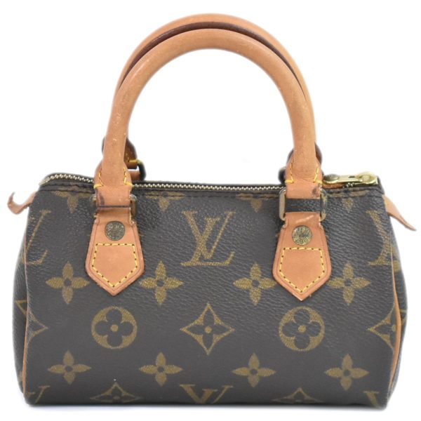 2100020000006203 1 Louis Vuitton Mini Speedy Monogram Handbag Pouch