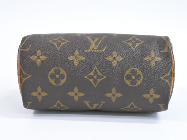 2100020000006203 3 Louis Vuitton Mini Speedy Monogram Handbag Pouch