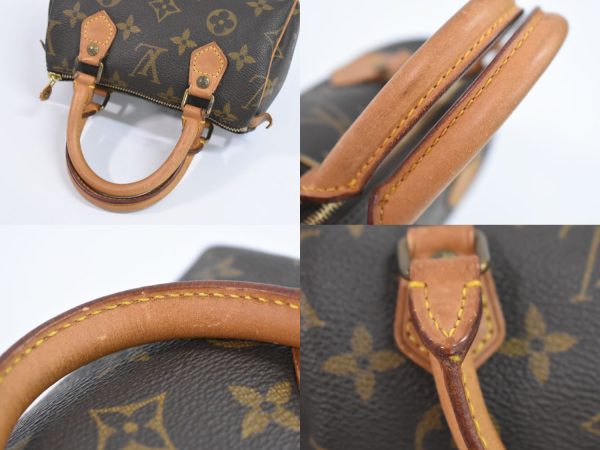 2100020000006203 5 Louis Vuitton Mini Speedy Monogram Handbag Pouch