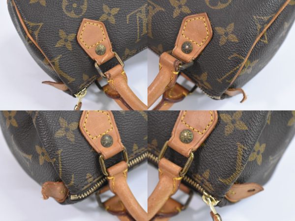 2100020000006203 6 Louis Vuitton Mini Speedy Monogram Handbag Pouch