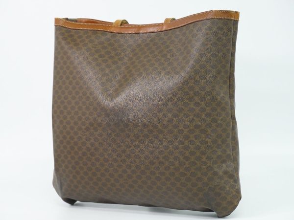 2100020000008764 2 Celine Macadam Shoulder Bag Tote Brown Macadam