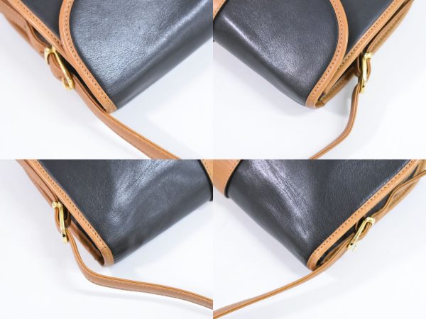 2100020000008864 6 Celine Leather Shoulder Bag Pochette Black Bag